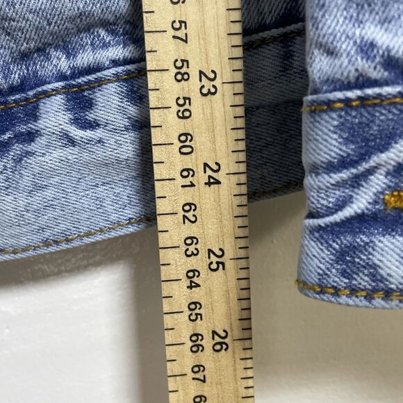 BDG Urban Outfitters Acid Wash Oversized Jean Jacket Blue Size Small - Picture 8 of 13